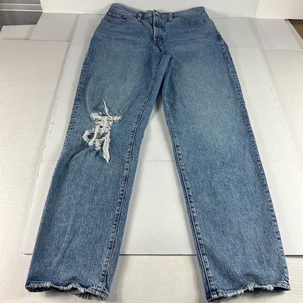 Madewell High-Rise Distressed Light Blue Jeans